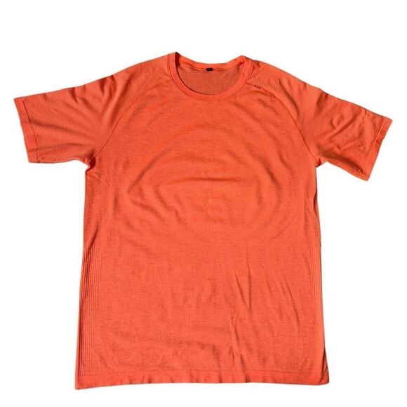 LuLuLemon Metal Vent Tech Short Sleeve Shirt Tee size XL Orange Athletic - Picture 4 of 12